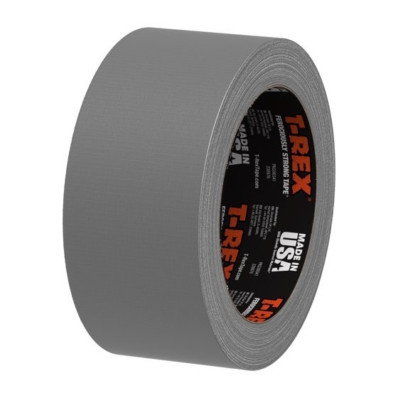 2 pack T-Rex Ferociously Strong Gunmetal Gray Duct Tape, 1.88 in. x 10 yd.