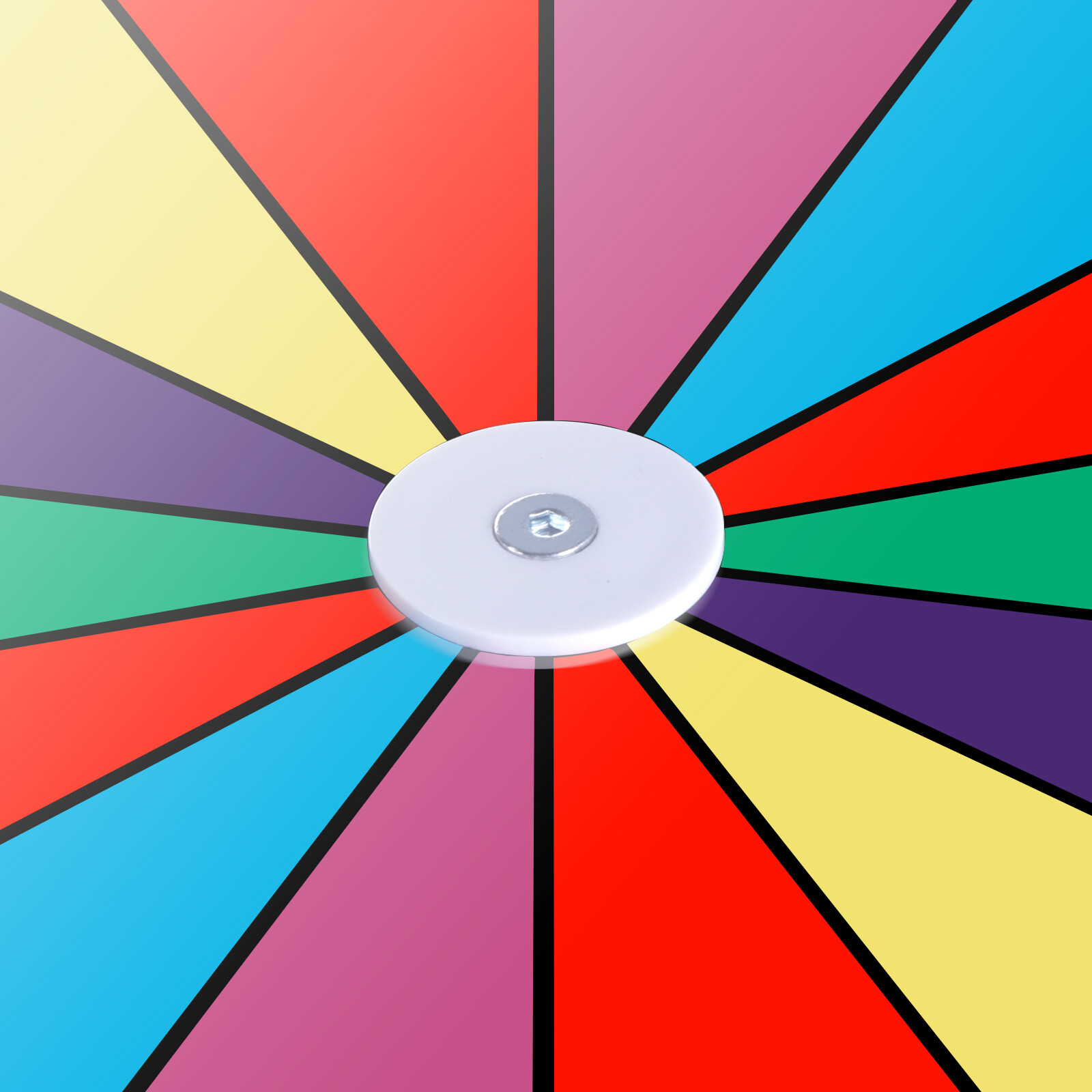 24″ Color Prize Wheel Fortune w Folding Tripod Floor Stand Carnival Spinnig Game