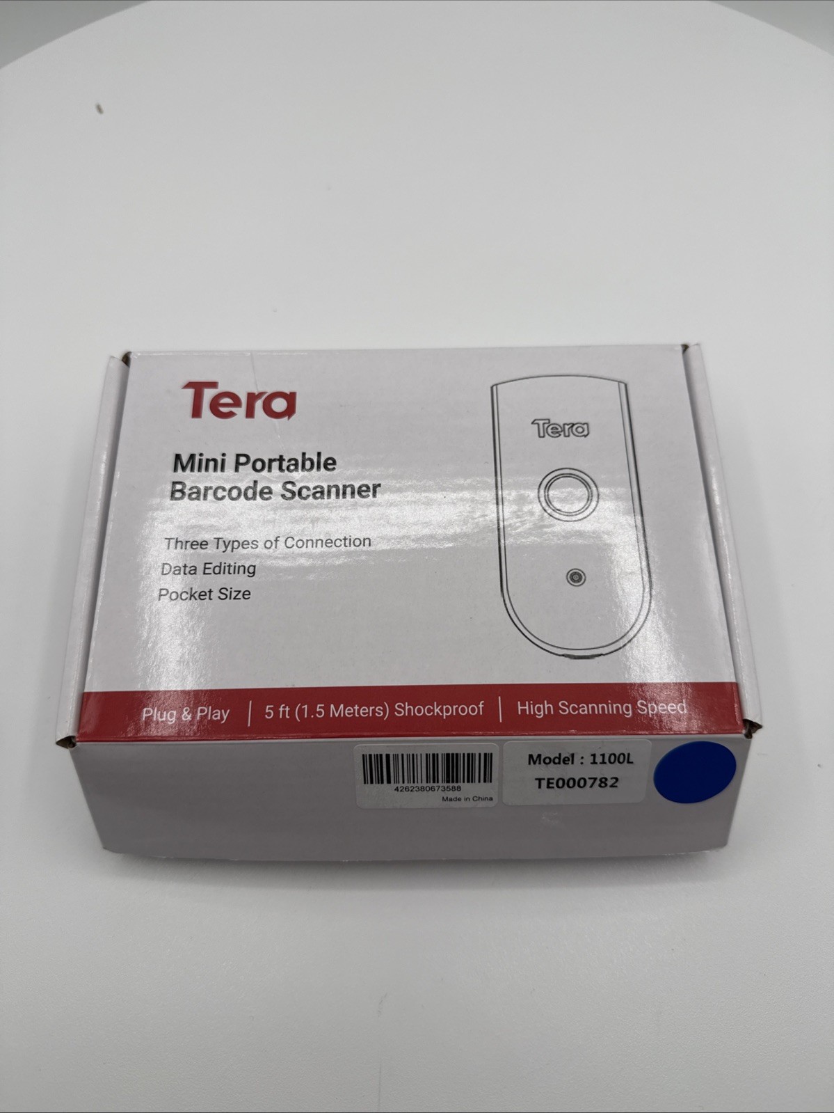 Tera 1100L 1D Barcode Scanner Wireless Bluetooth USB Portable Pocket Reader