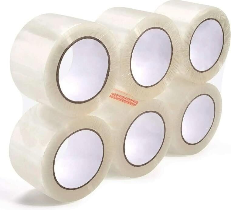18 Rolls Shipping Packaging Box Packing Sealing Tape 1.6 mil 2″ x 55 Yard 165FT