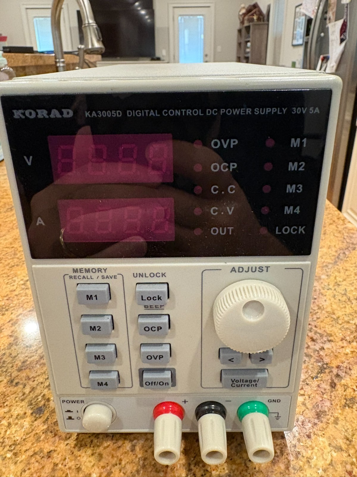 Korad KA3005D Digital Control DC Power Supply, 5A, 110/220VAC