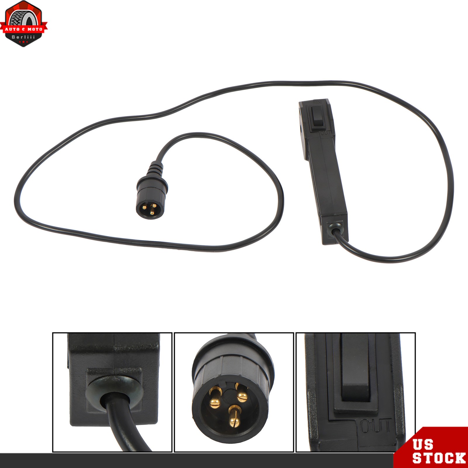 2500lb Electric Winch 50 ft Synthetic Rope 12V DC with Wireless / Wired Remote
