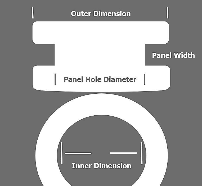 1″ Solid Rubber Grommet Plug without Hole for 1/16” Thick Materials Panel Plug