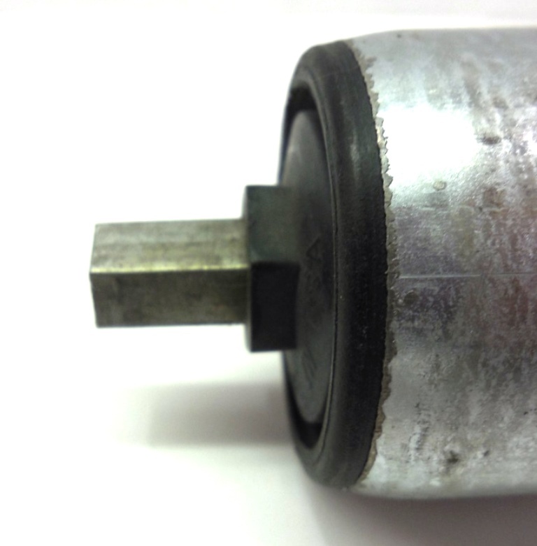 UNKNOWN BRAND CONVEYOR ROLLER REPLACEMENT, 17 1/8″ L, 1 7/8″ OD, 7/16″ SHANK