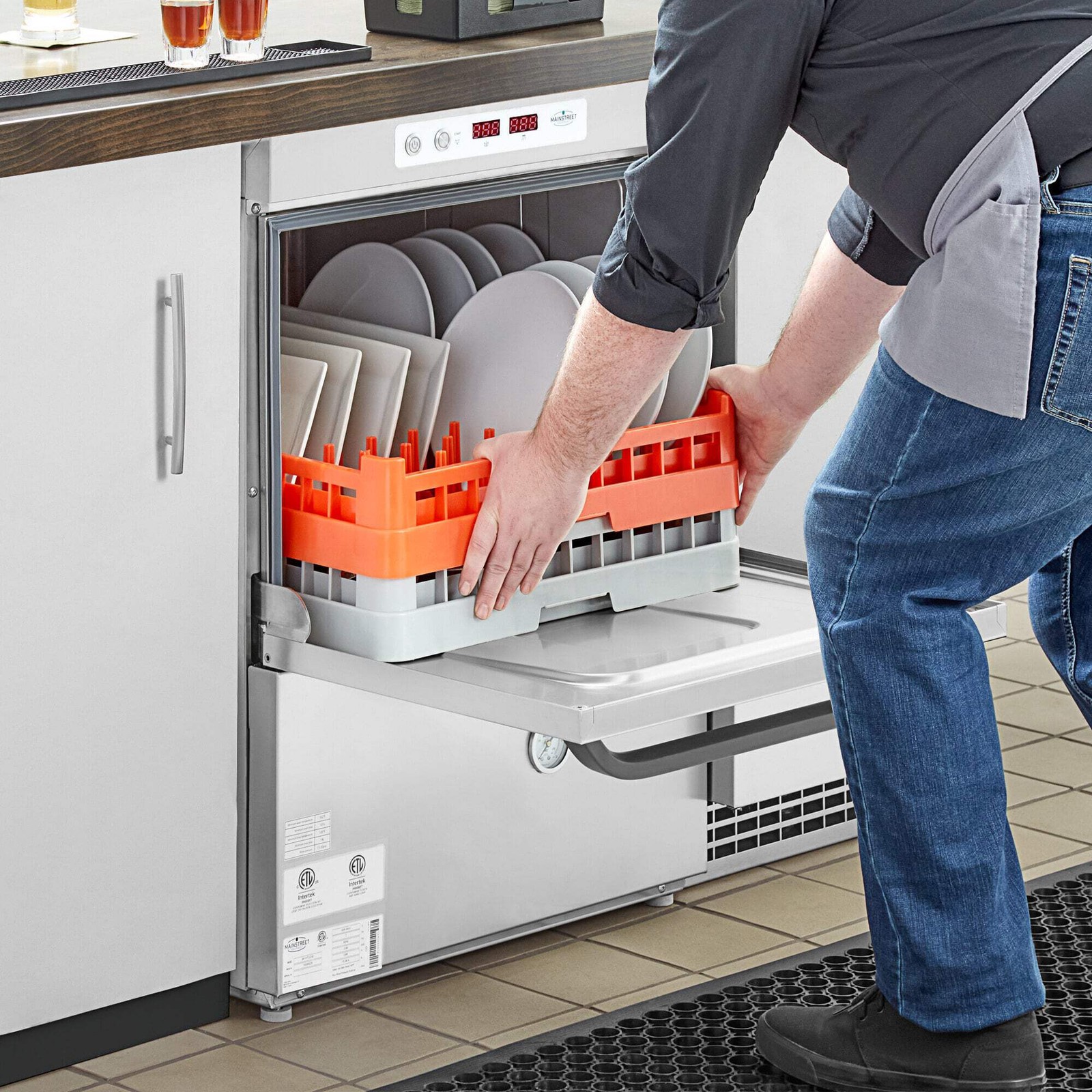 High-Temperature Undercounter Dishwasher – 208V/240V, 1 Phase