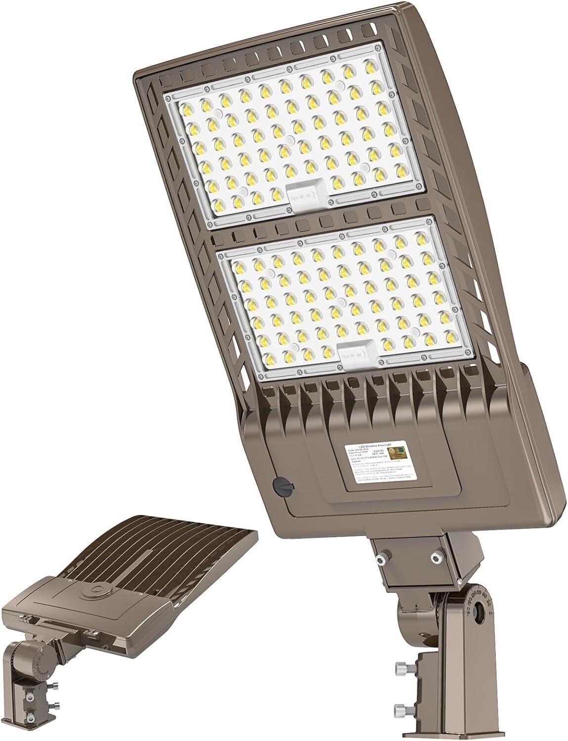 LED Parking Lot Lights 400W 56000LM Commercial Outdoor Flood Stadium Light 480V