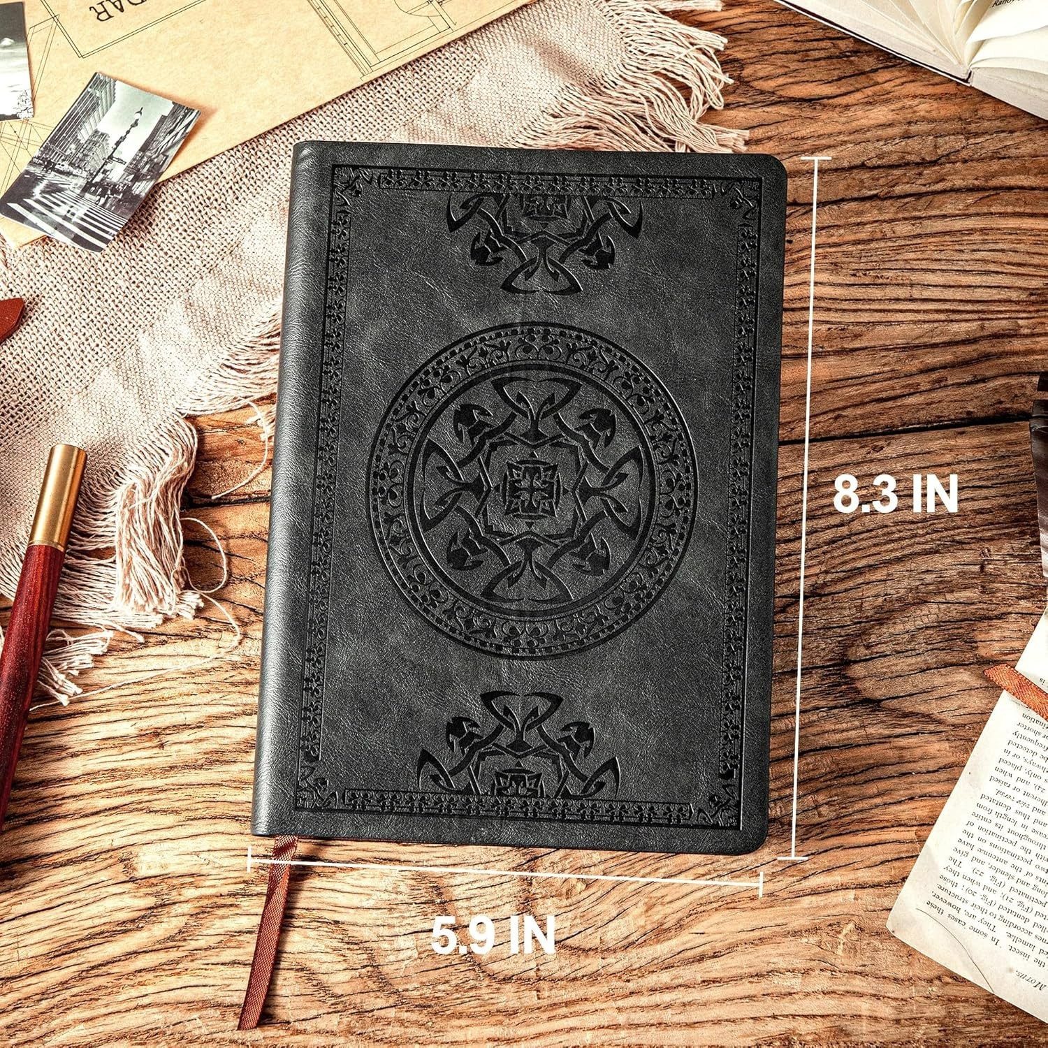 Lined Journal for Men Soft Cover Notebook Leather Journals for Writing, 180 L…