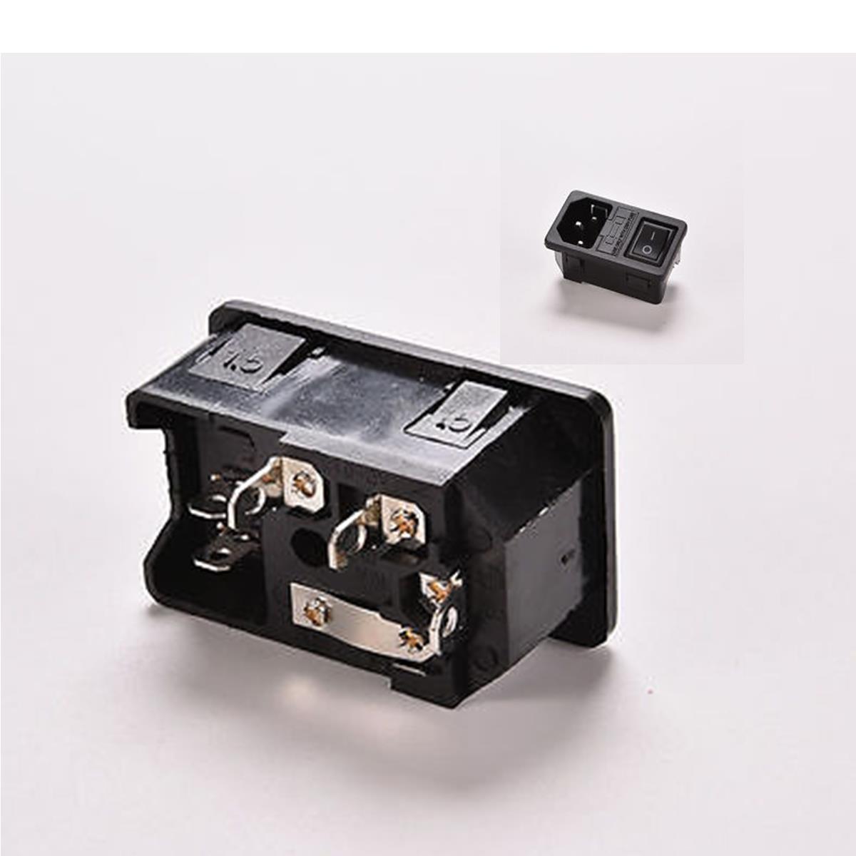 15A max //// 250V Max //// IEC320 C14 3 Pin Fused Power Socket FS
