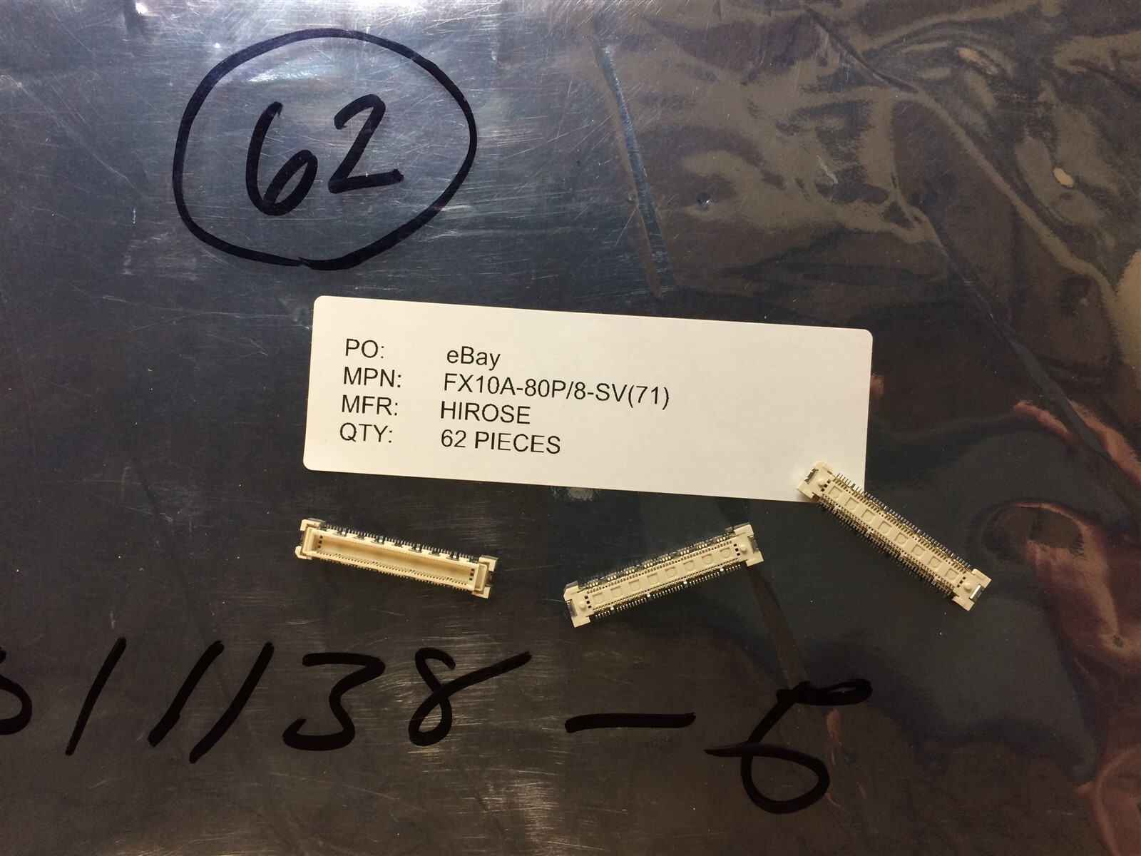 FX10A-80P/8-SV(71) HIROSE CONN HDR 80POS SMD GOLD 4 PIECES