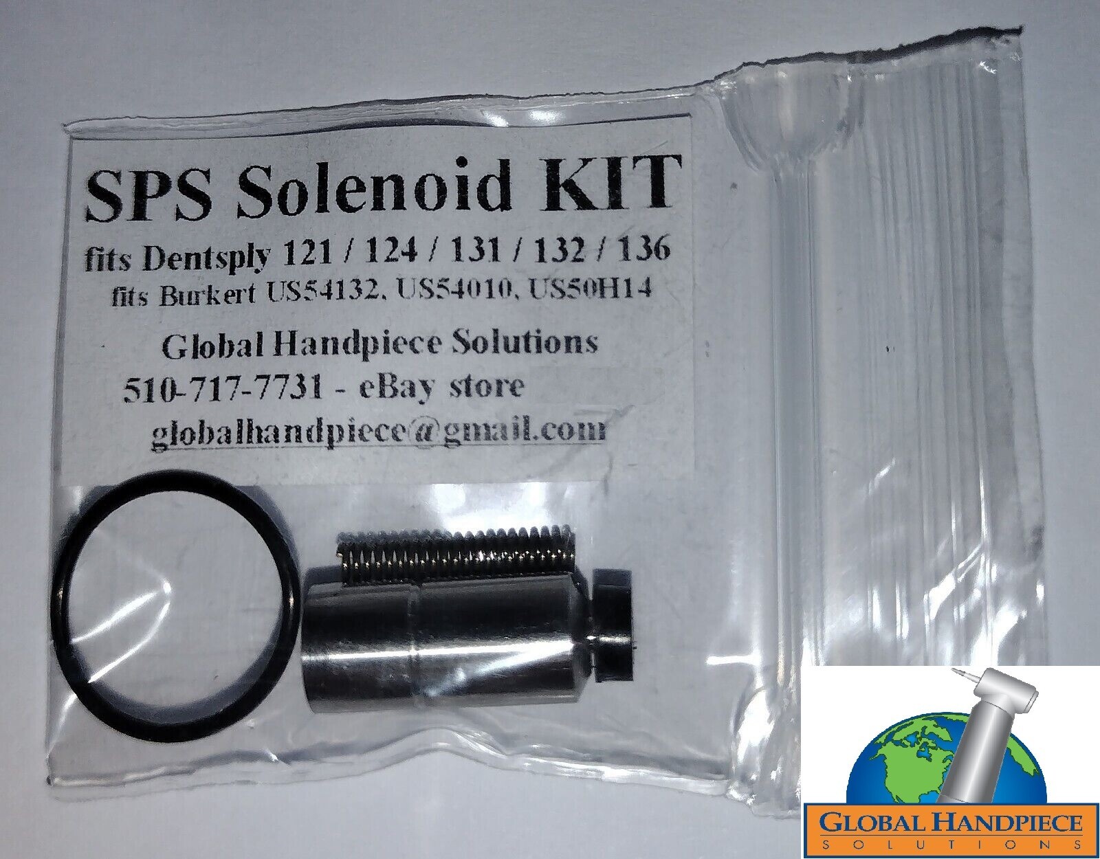 Solenoid Repair kit for Dentsply Cavitron 124, 131, 132, 121, 136, 120