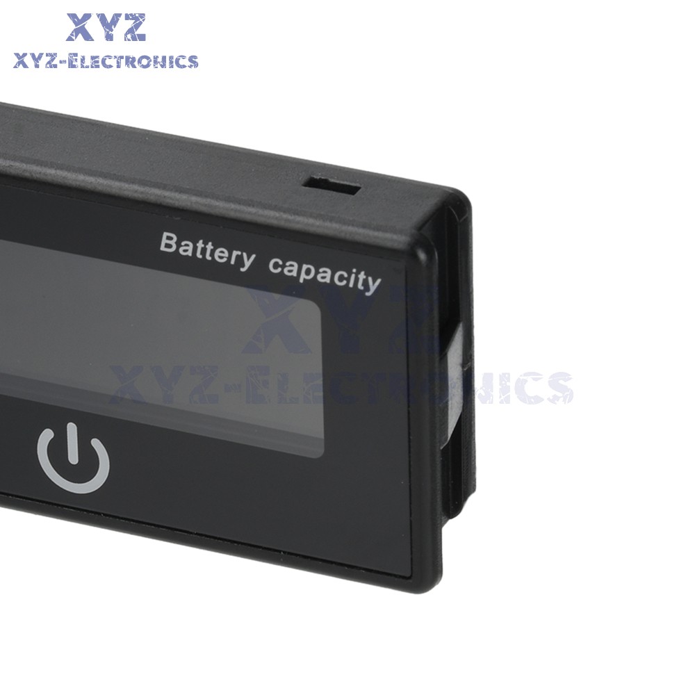 Battery Indicator Percentage DC 8-100V Battery Voltage Temperature Tester Meter