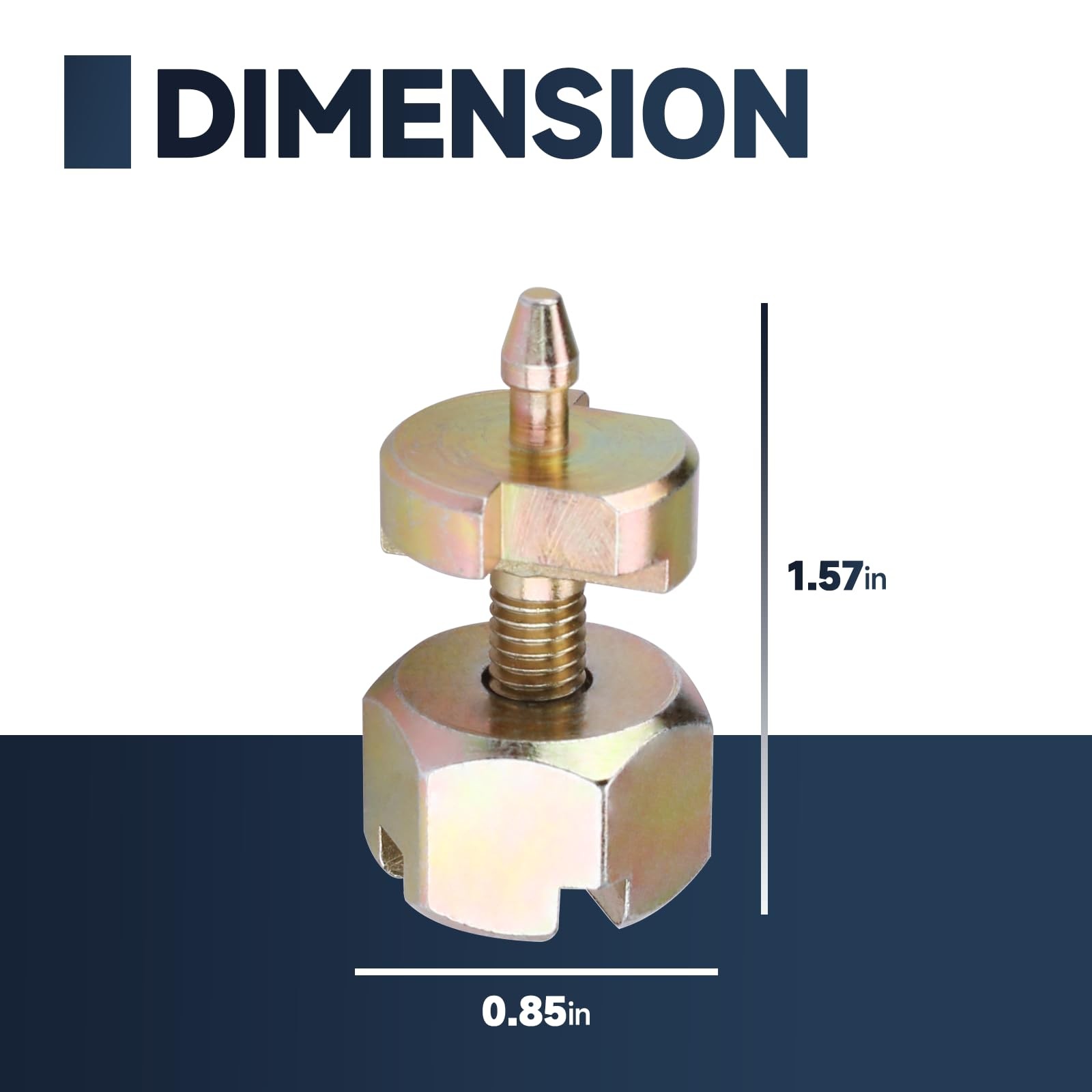 HC1B Pivot Pin Set Compatible with Malco HC1 and HC2 51mm x 6.35mm, Gold