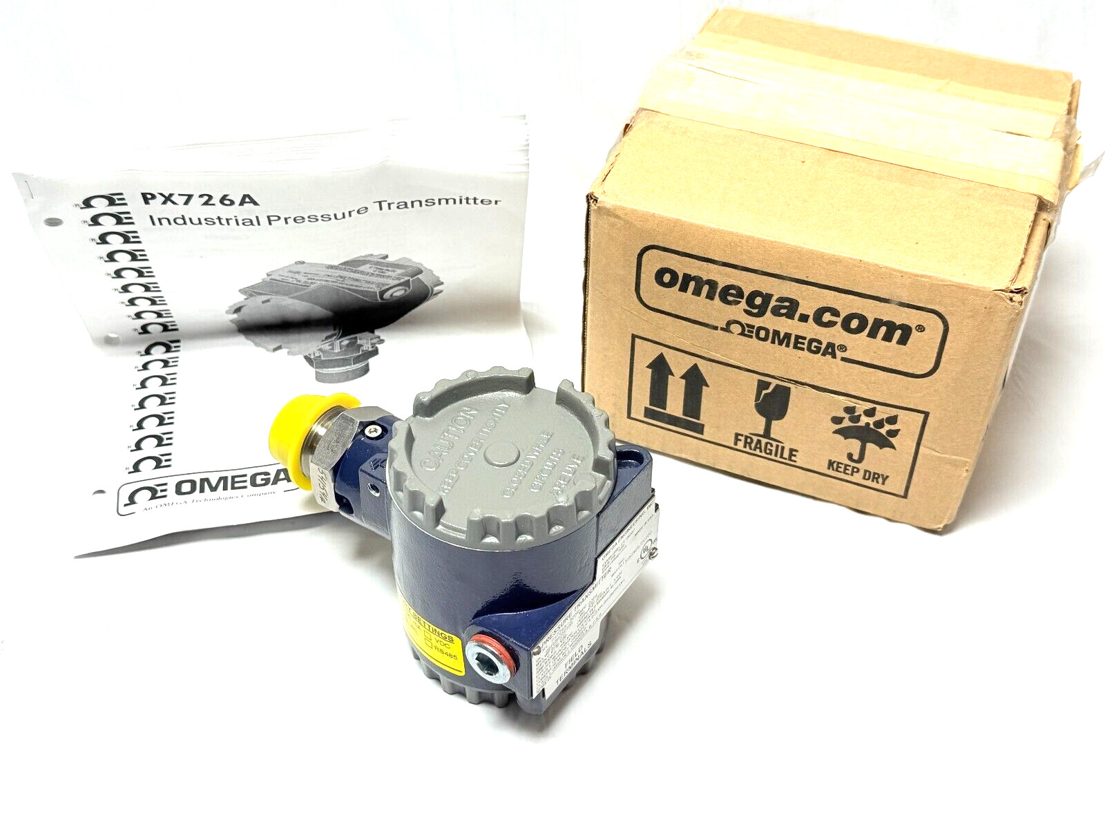 Omega Engineering PX726A-300GI Pressure Transmitter 0-50 to 0-300 psig 900 psi