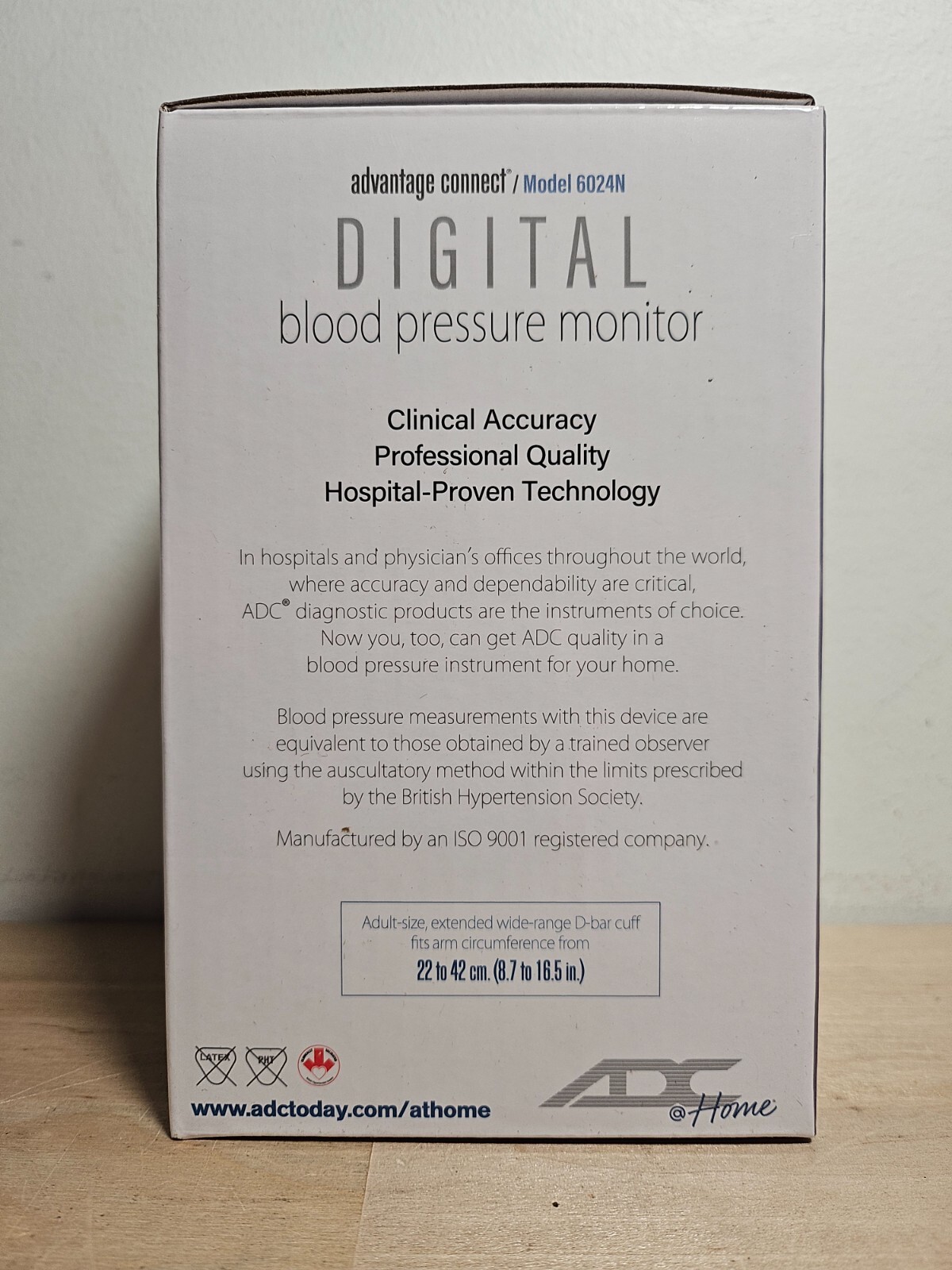 ADC Advantage Connect – Digital Blood Pressure Monitor w/ Bluetooth 6024N