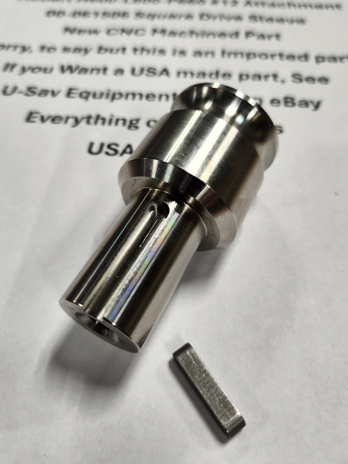 Hobart Mixer H600 L800 P660 #12 Attachment 061506 Square Drive front 61506 NEW