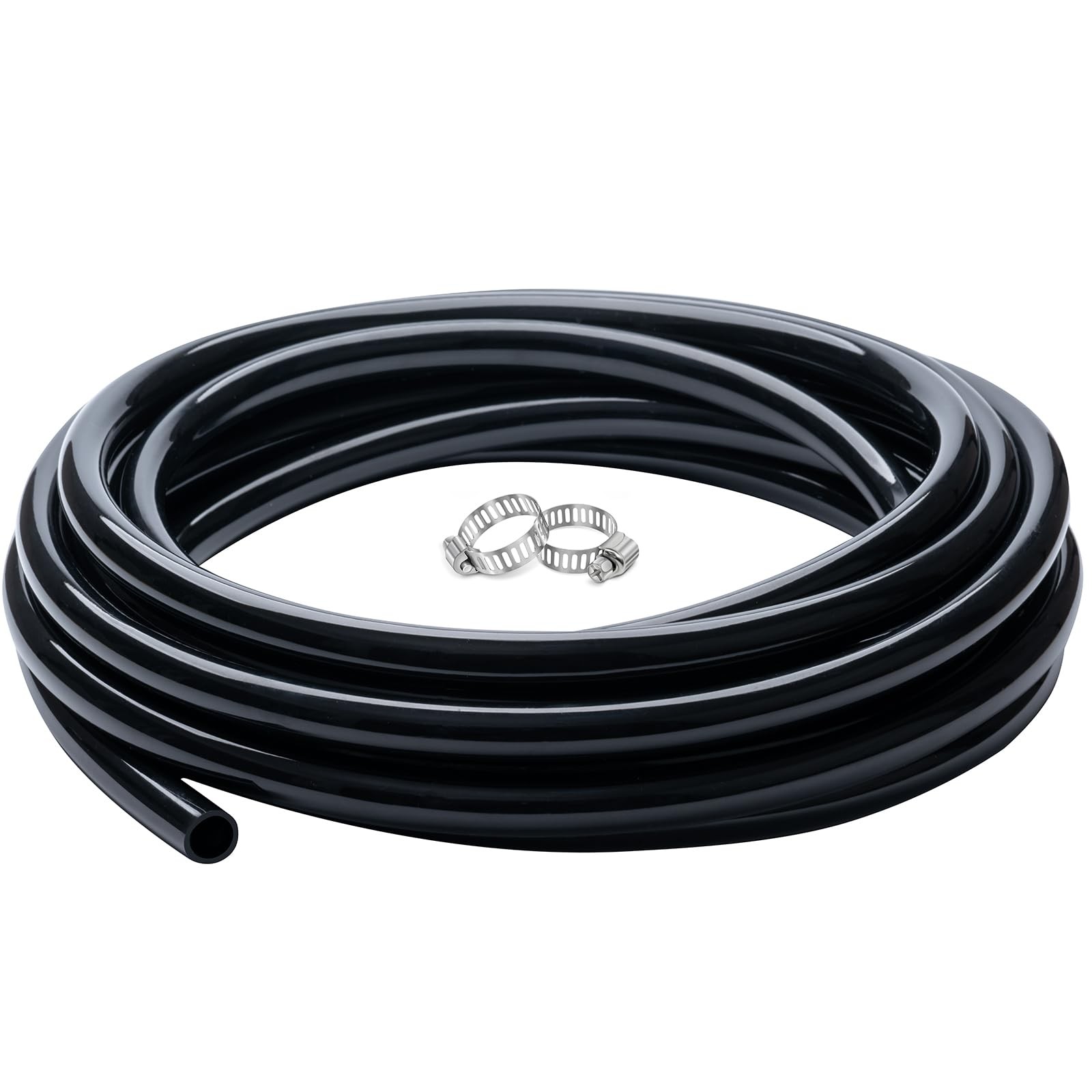 1/4″ id – 10ft Black Vinyl Tubing Flexible PVC Tube Hybrid Hose Transfer Wate…