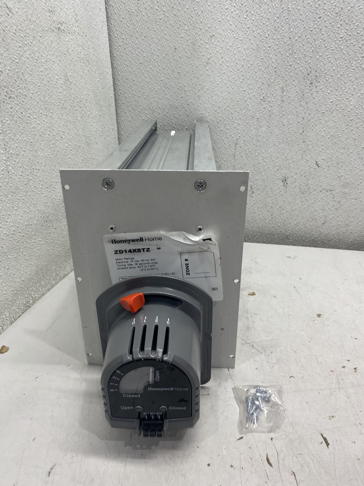 14 In x 8 In Honeywell TrueZone Rectangular Parallel Blade Damper ZD14X8TZ