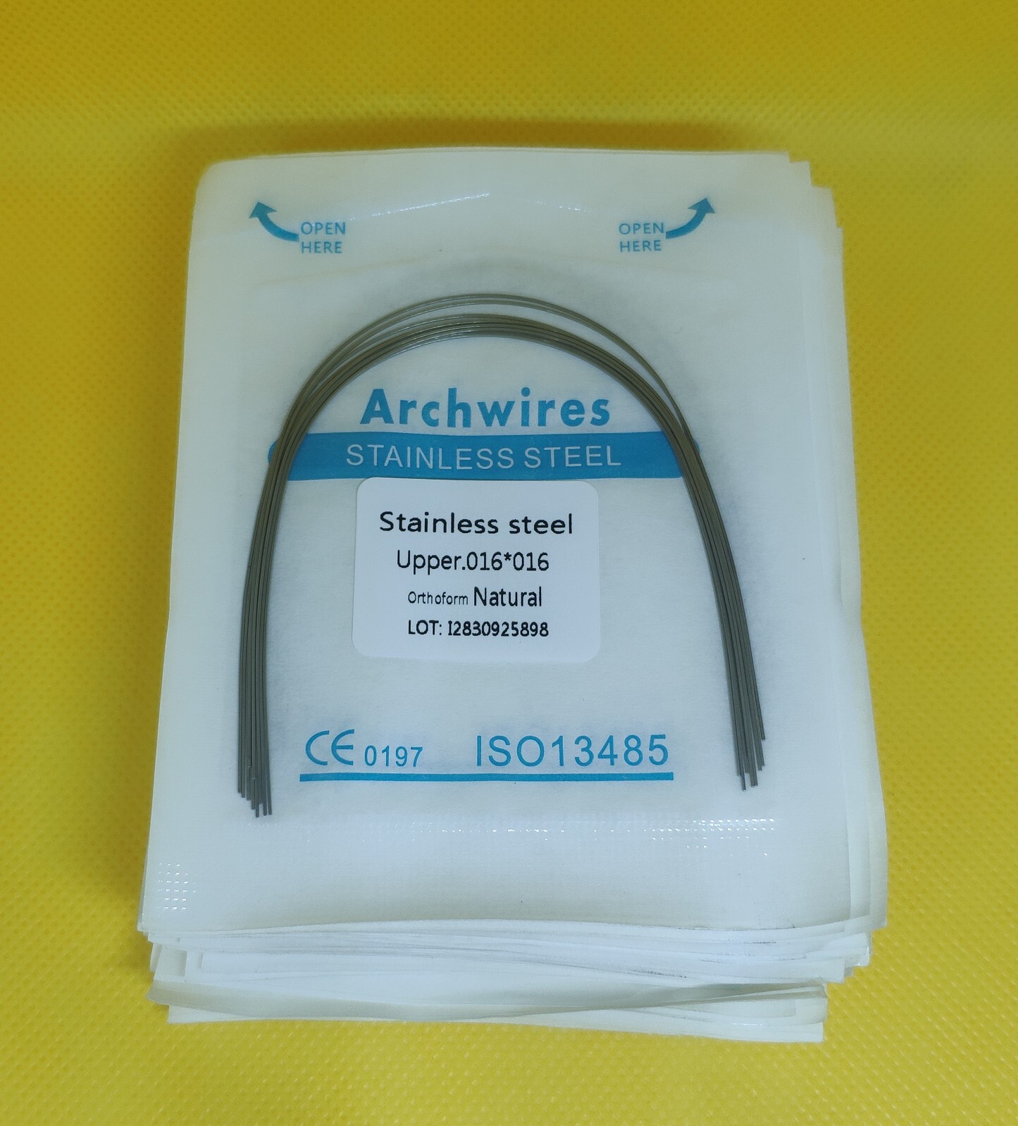 Dental Orthodontic Stainless Steel Rectangular Arch Wire Ovoid Natural Form