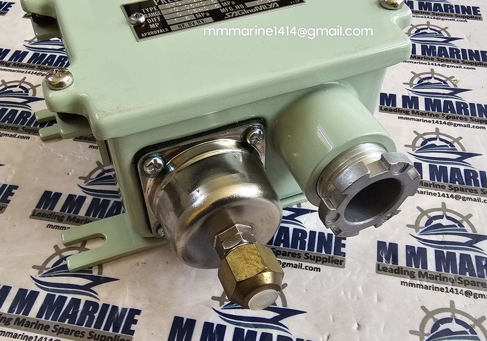 SAGINOMIYA SPS-H206W, PRESSURE SWITCH, -0.06~0.6MPa, MP: 1.5MPa, JAPAN