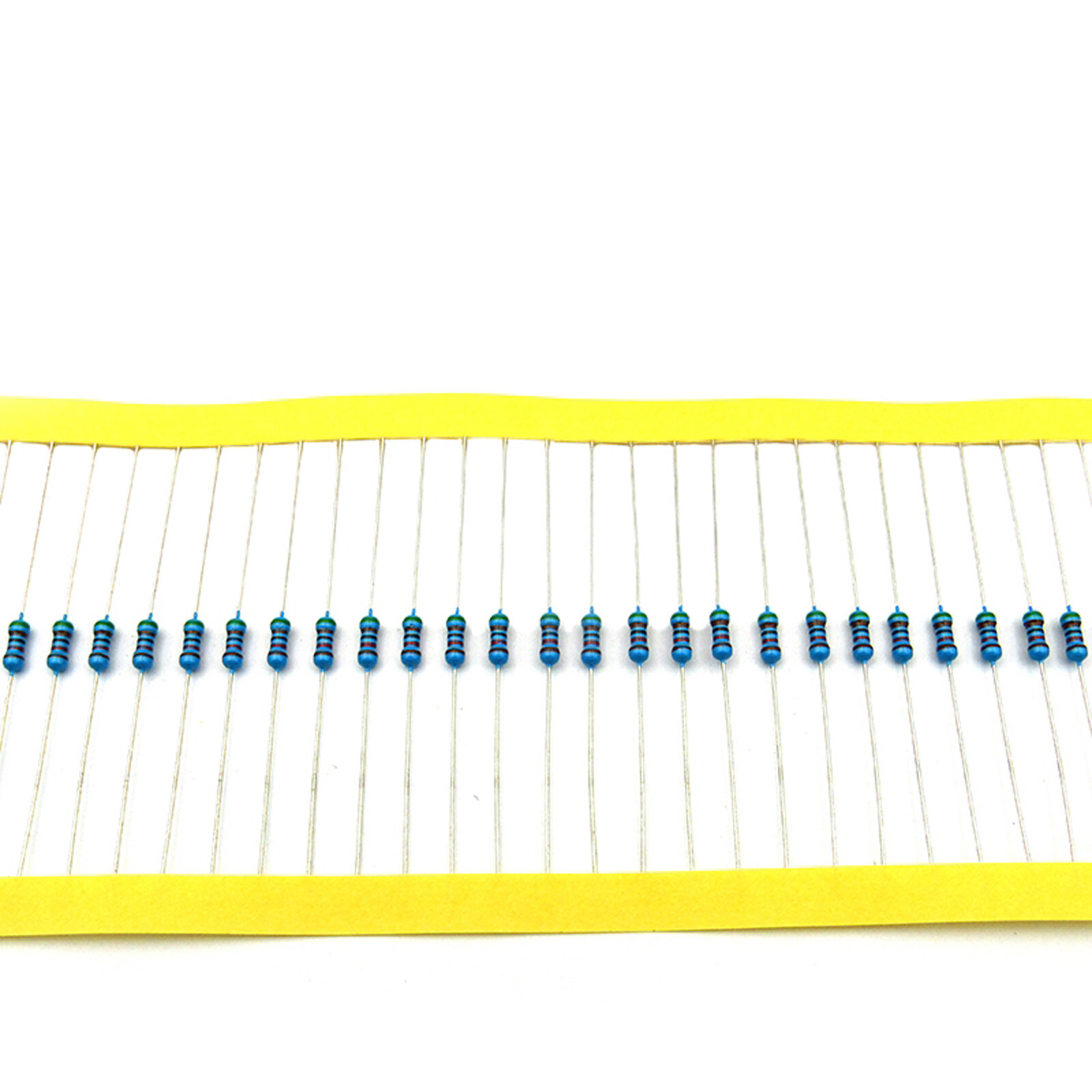 200pcs 1~1000Ω Ohm 1-1000R Metal Film Resistors 1/4W 0.25W 1% Tolerance