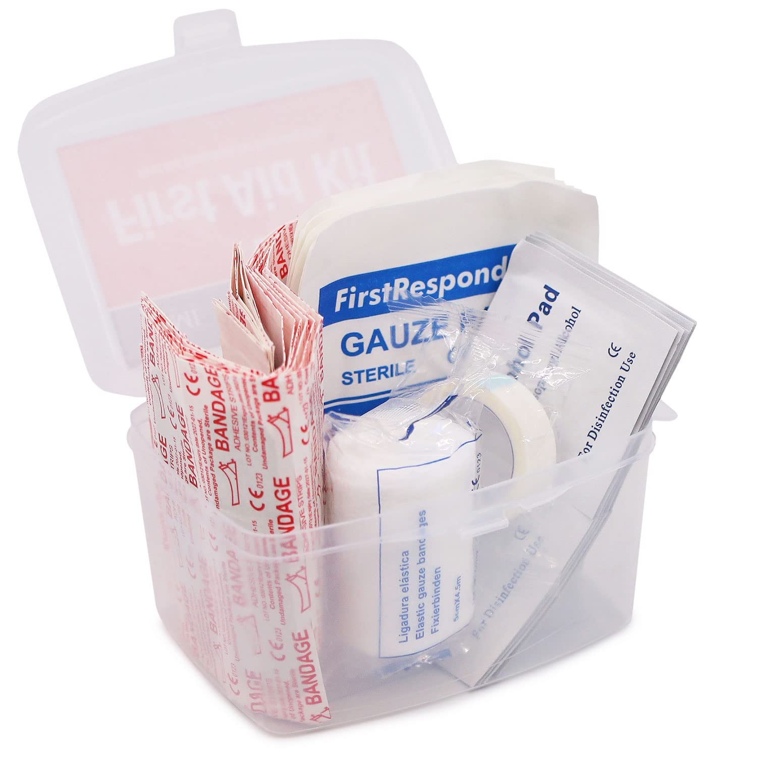 DMI 76-Piece First-Aid Kit, Portable All-Purpose Use for 76 Piece, White