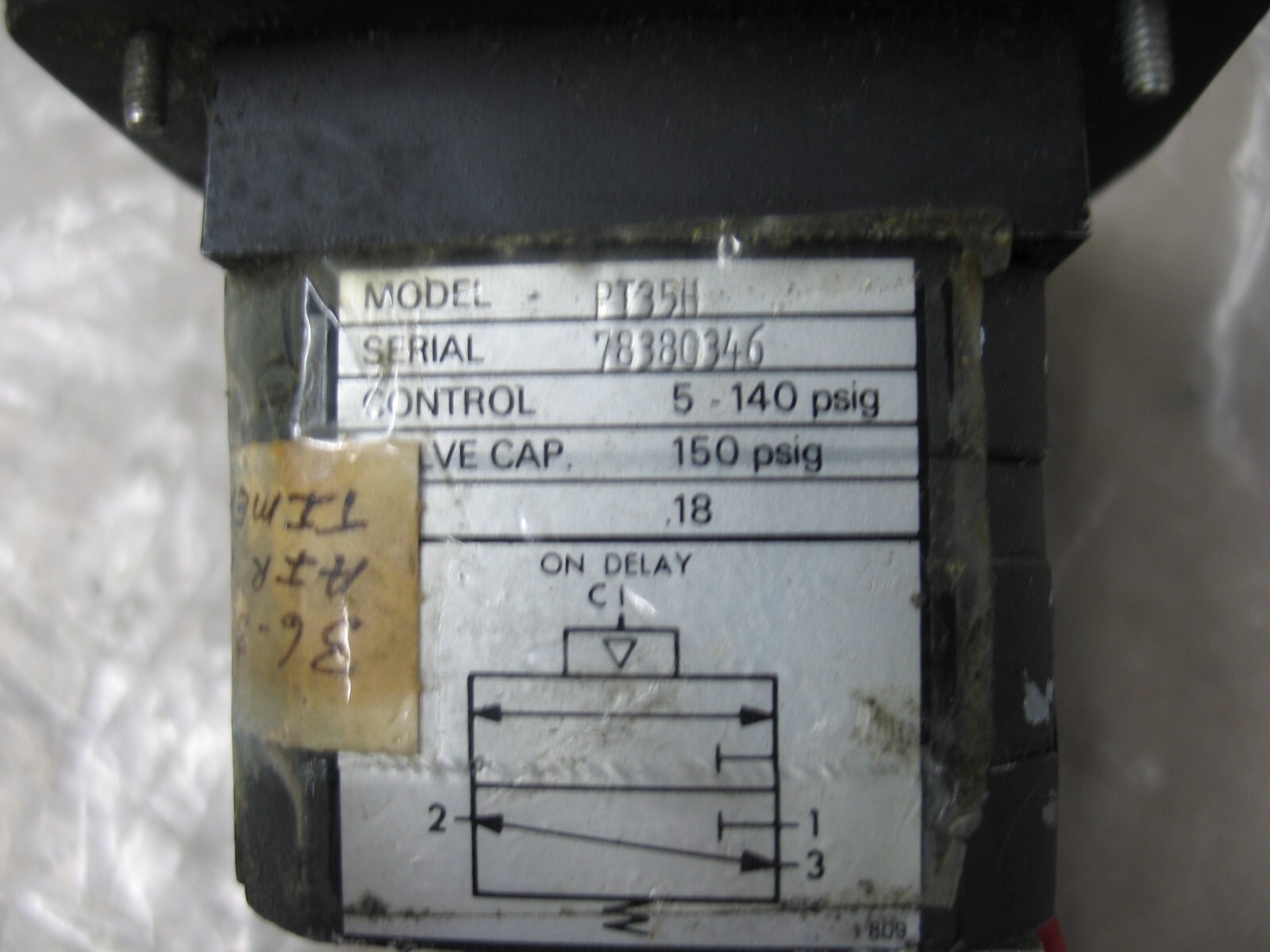 NEW KUHNKE /AGASTAT PT35H PNEUMATIC TIMER 0-30MIN ON DELAY 5-140PSI P9710