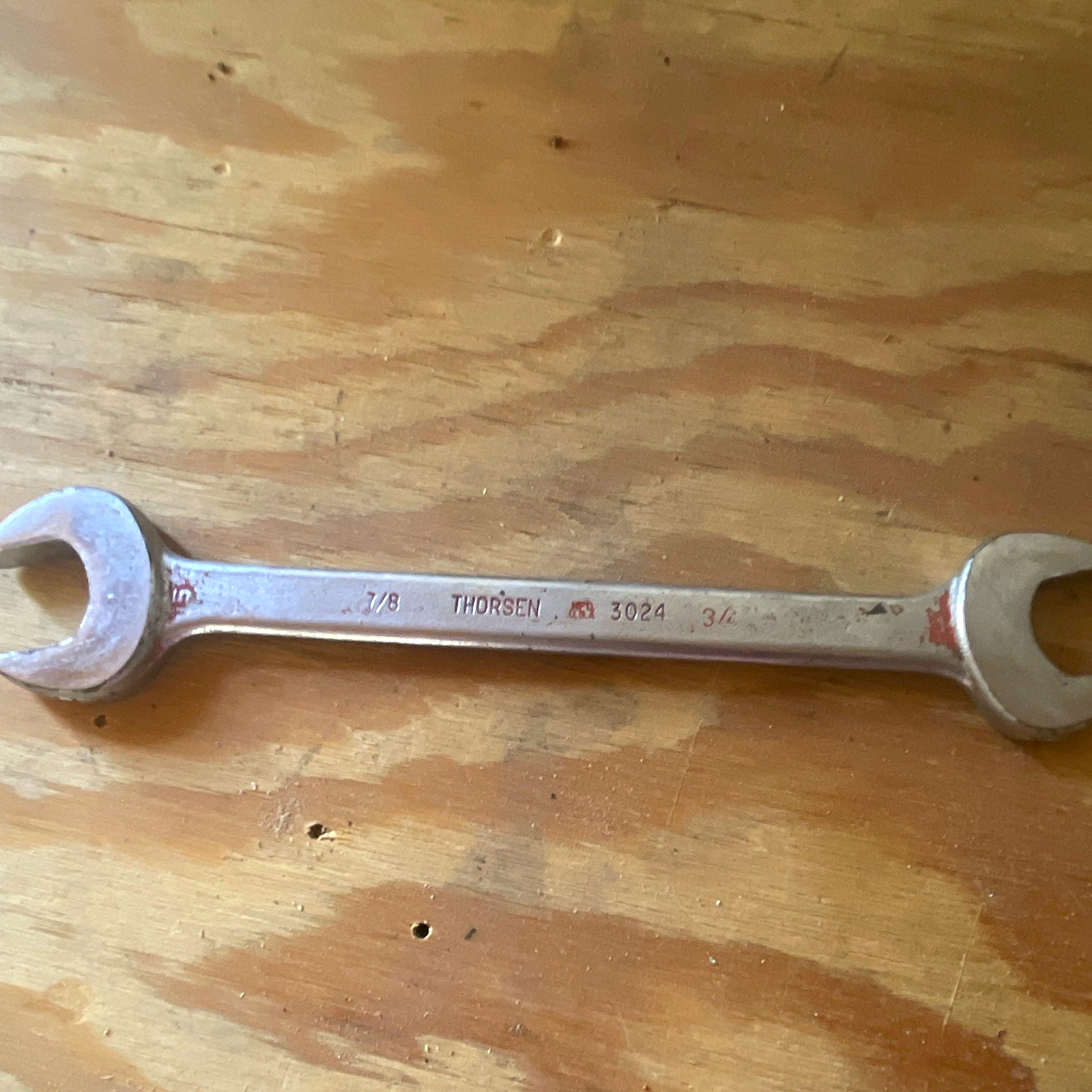Thorsen 3024 Double Open-End Wrench 7/8 x 3/4 Size, Individual Wrench
