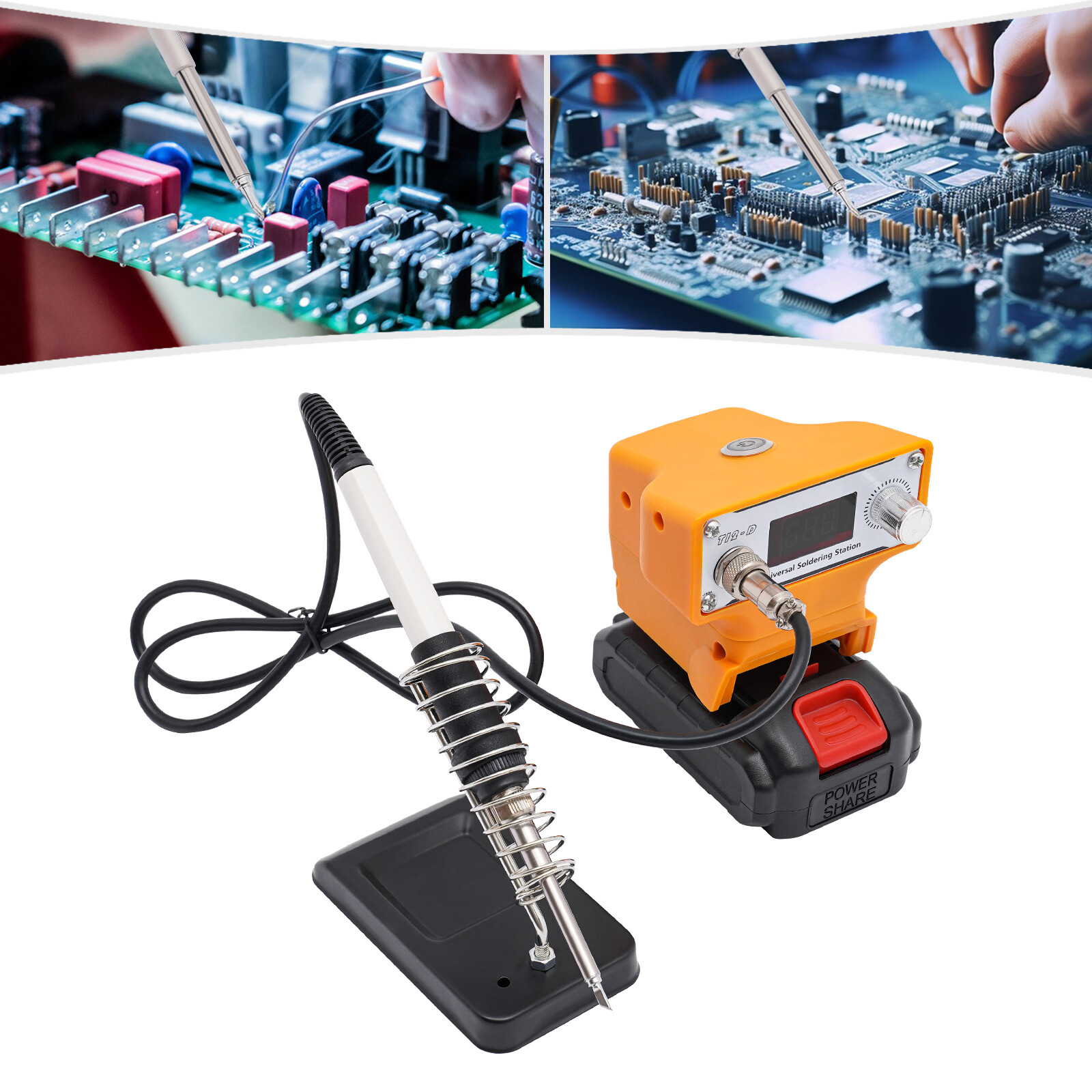 T12-D Outdoor Portable Soldering Station Precision Soldering Iron Station NEW