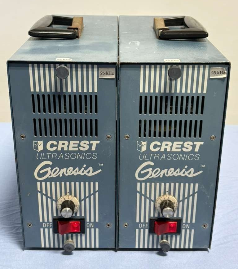 QTY 2 Crest Ultrasonics Genesis 25 KHz Tru-Sweep Ultrasonic Generator 2G-500-6
