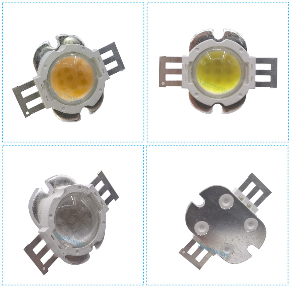 10W High Power LED chips Round Lens 90 Angle COB SMD Diode 45mil led Spotlight