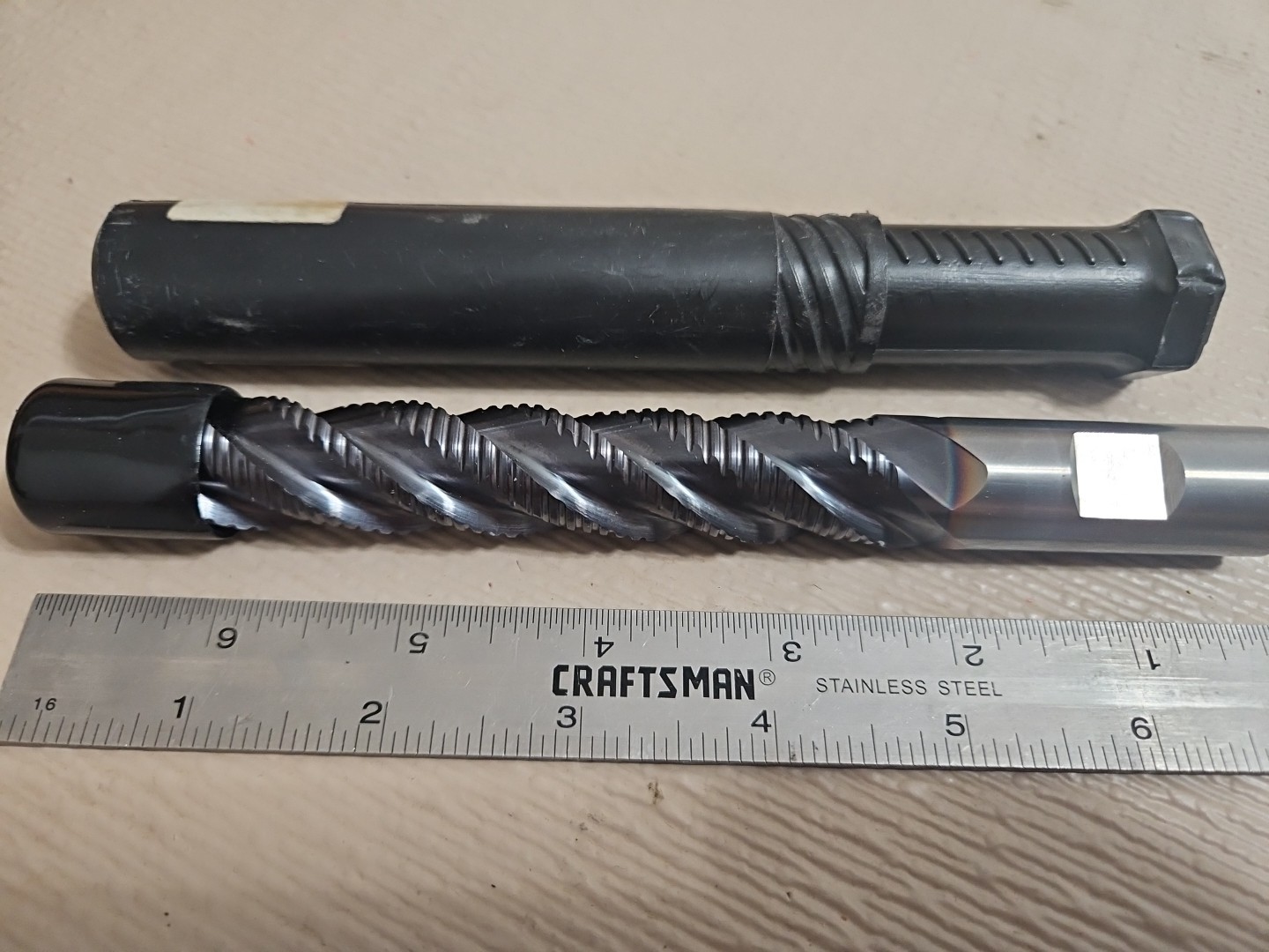 NEW GUHRING 3/4” x 4.5” LOC x 7” OAL.4FL Coarse Pitch Rougher Carbide C.Cutting