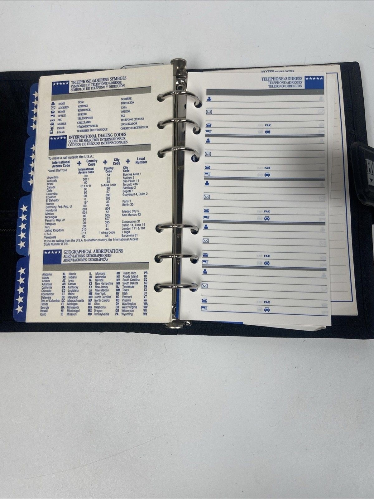 Mead Five Star Mini Student Little Fat Day Planner Black Vtg 90’s Y2K Binder