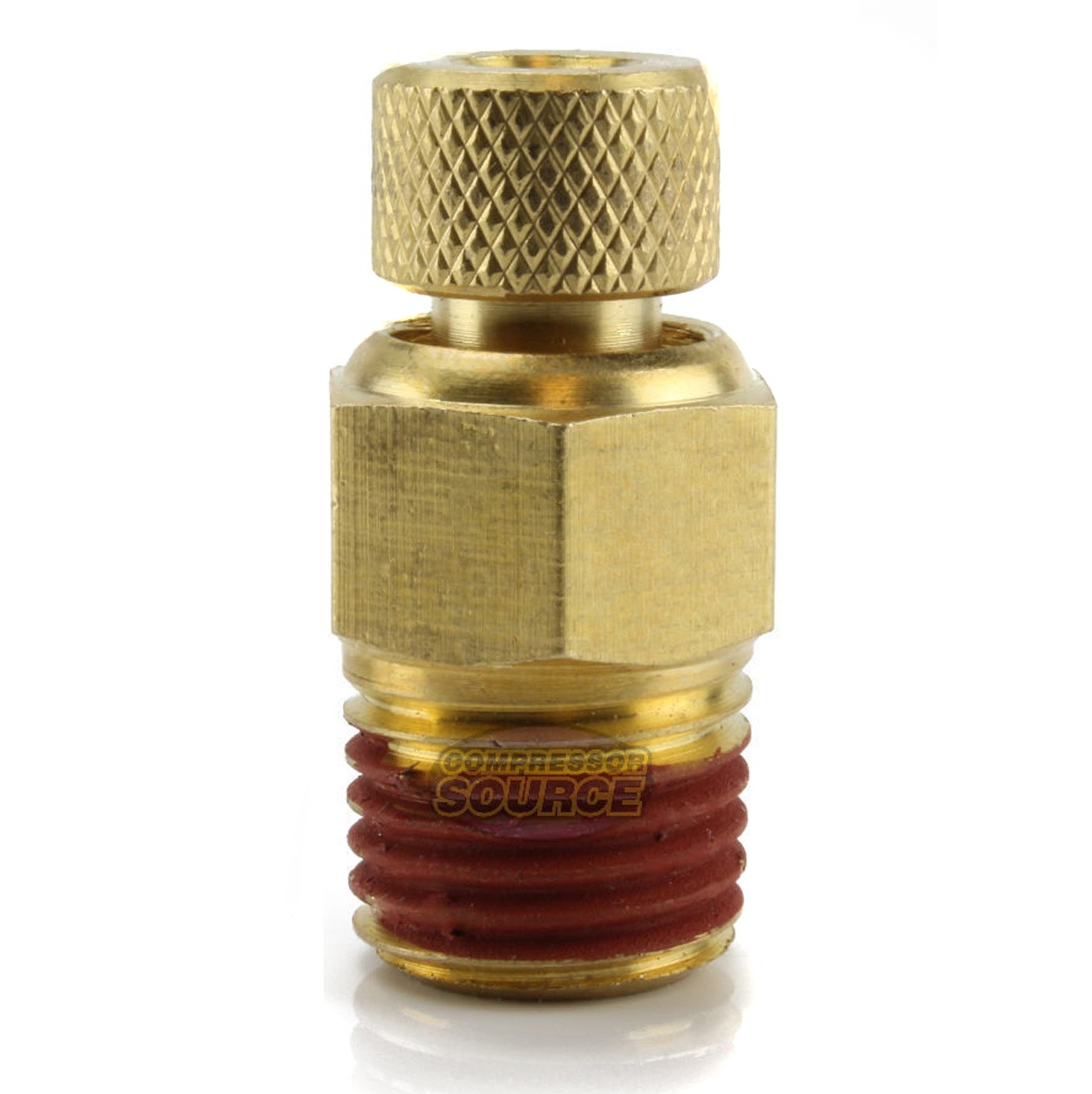 2 Male 1/4″ Air Compressor Tank Moisture Water Drain Twist Petcock Brass