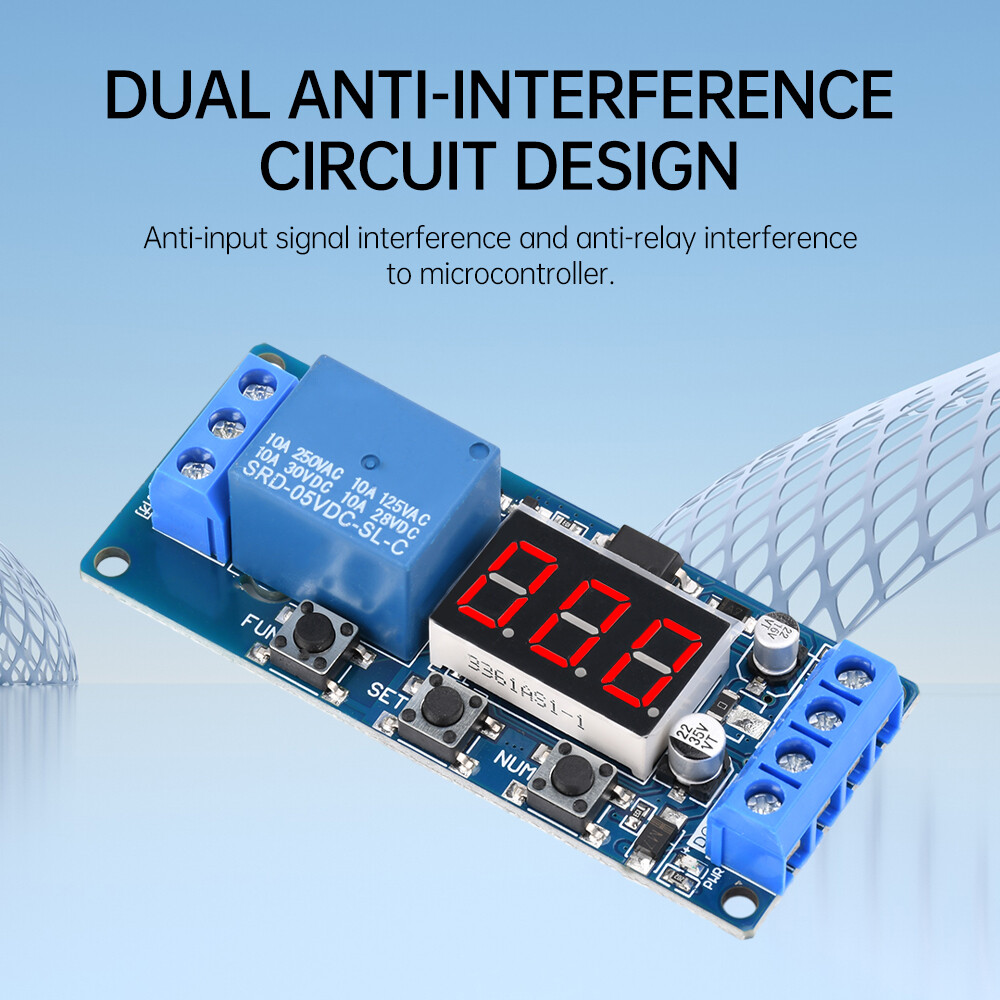 DC 3V 5V 12V 24V Digital LED Timer Delay Relay Start Switch Time Relay Module