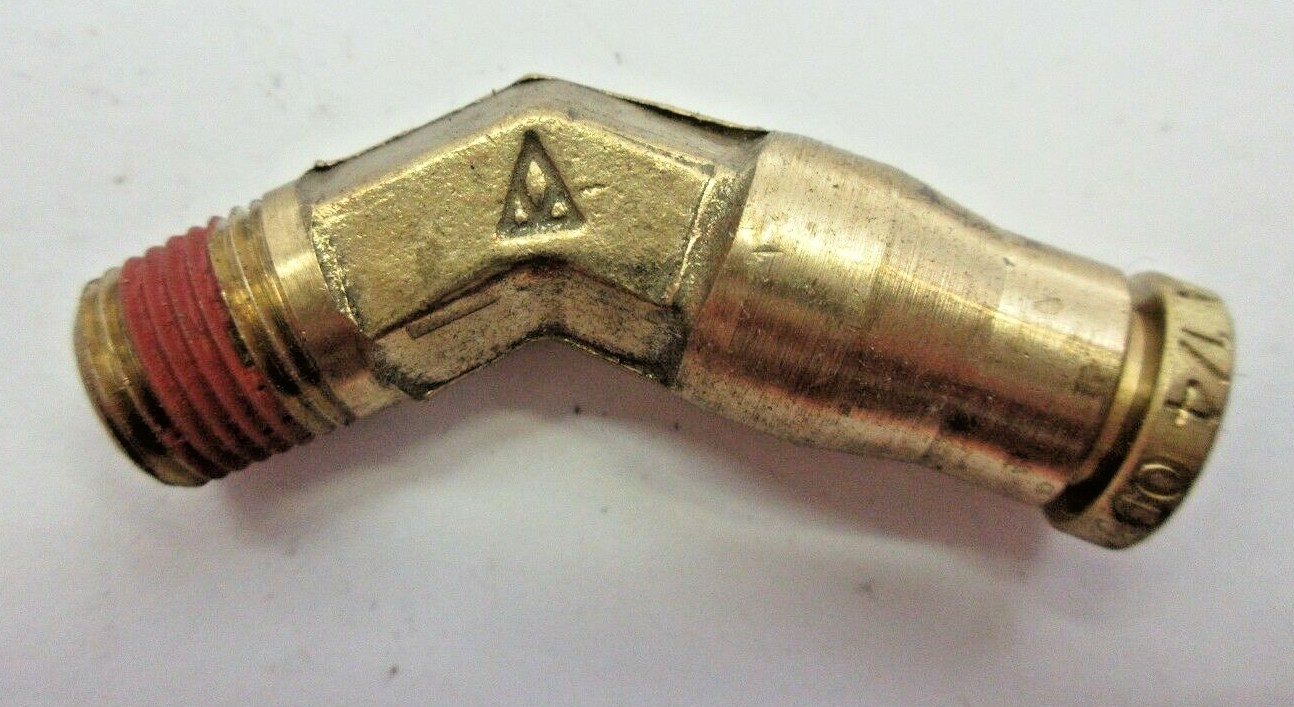 ALKON AQ54-DOT-4×2 45° 1/4″ PUSH CONNECTOR, **LOT OF 10**