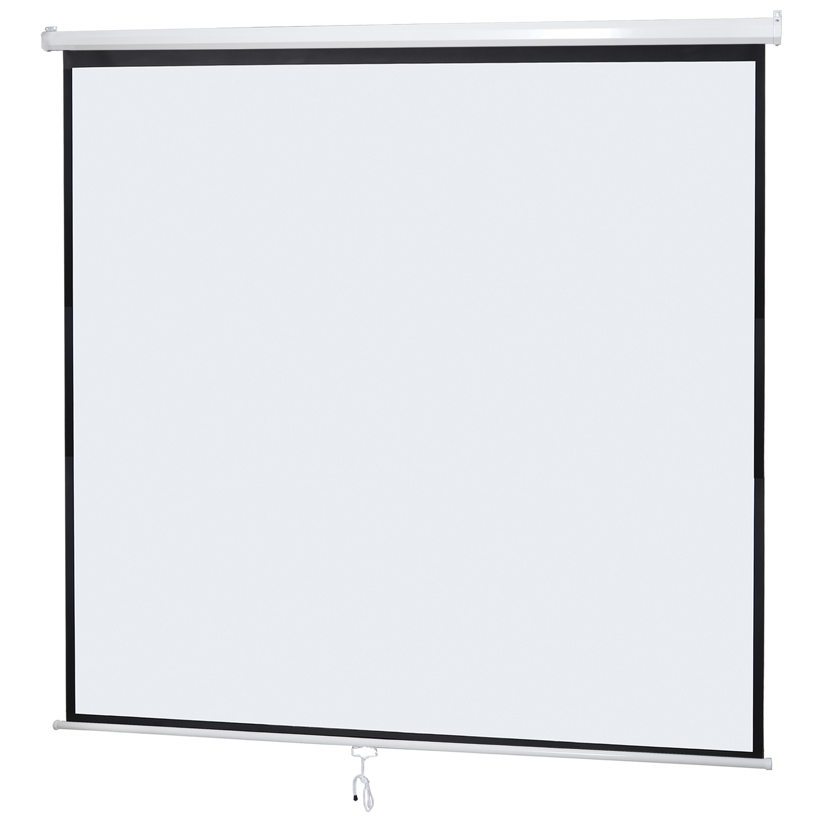 120» Projector Screen Projection Screen Manual Pull Down HD Screen 1:1 Format