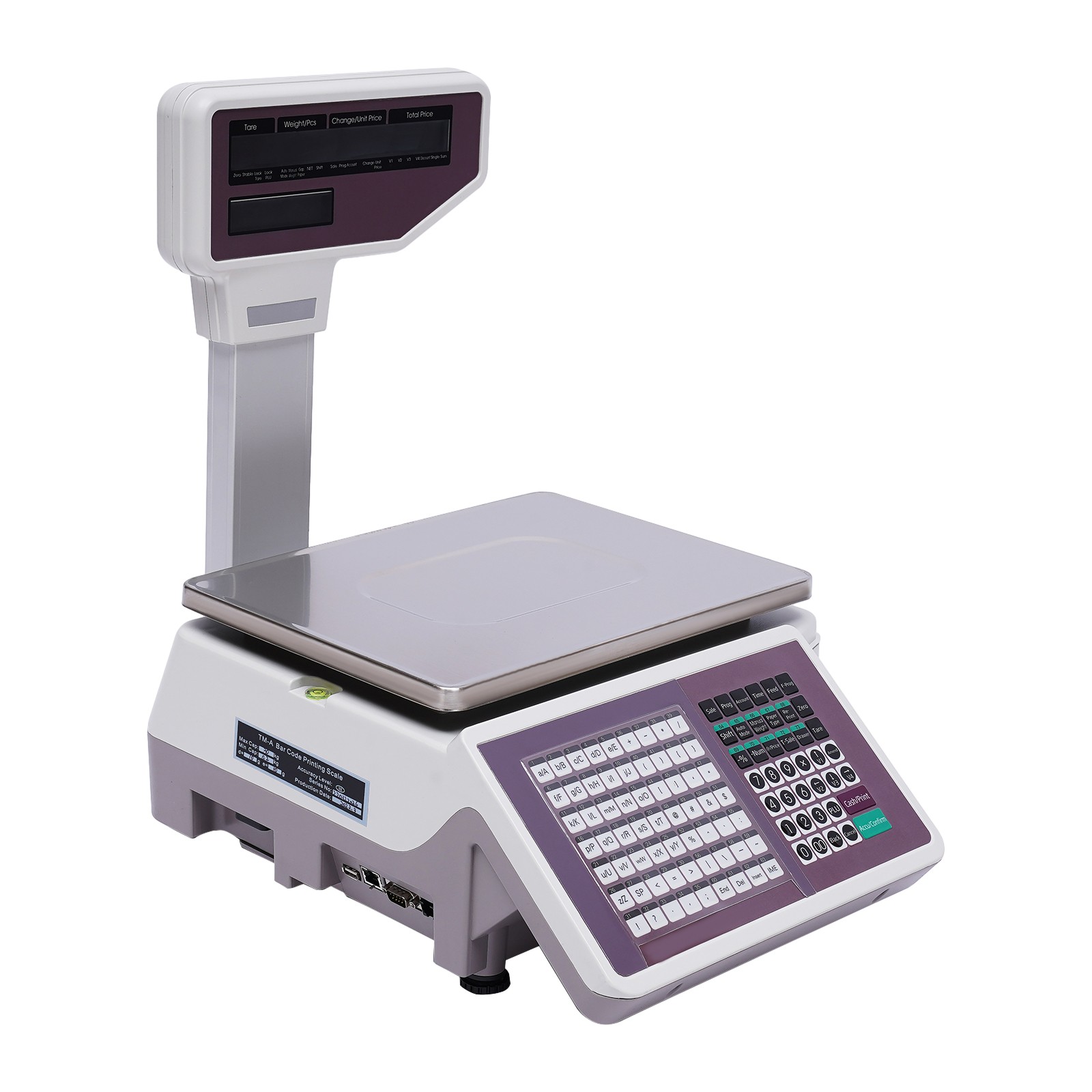 Electronic Scale Digital Price Computing Scale with Thermal Label Printer 66LB