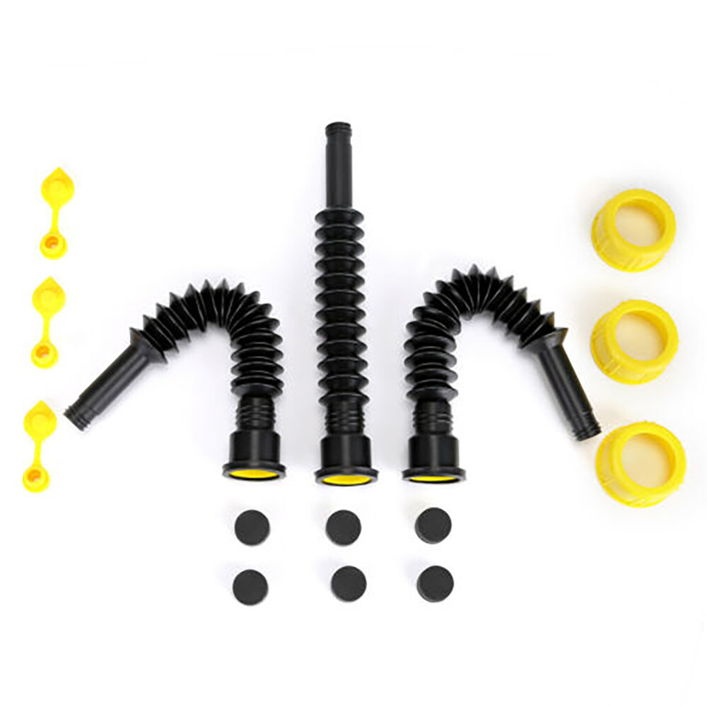 3Pk Easy Gas Can Spout Kit – Replacement Spout Kit Fits EasyCan Fits Midwest