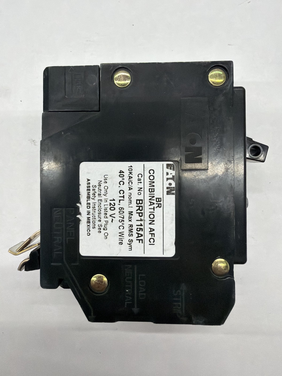 Eaton BRP115AF 120/240V 15A Single Phase Circuit Breaker