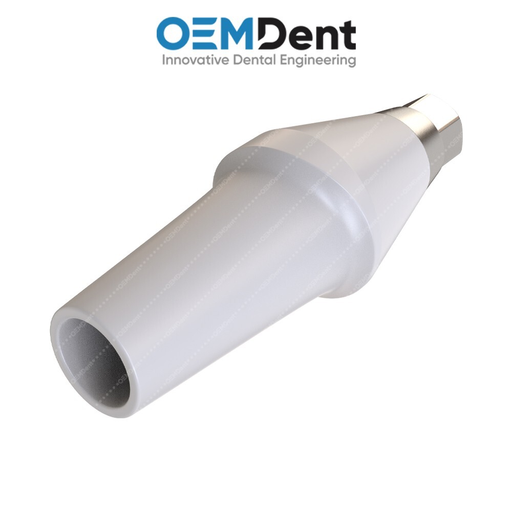 Straight Zirconia Abutment With Titanium Base Compatible NobelActive®️NP Conical