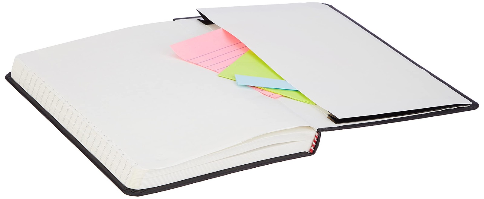 Amazon Basics Classic Lined Writing Notebook for Note Taking 1 Pack, Black