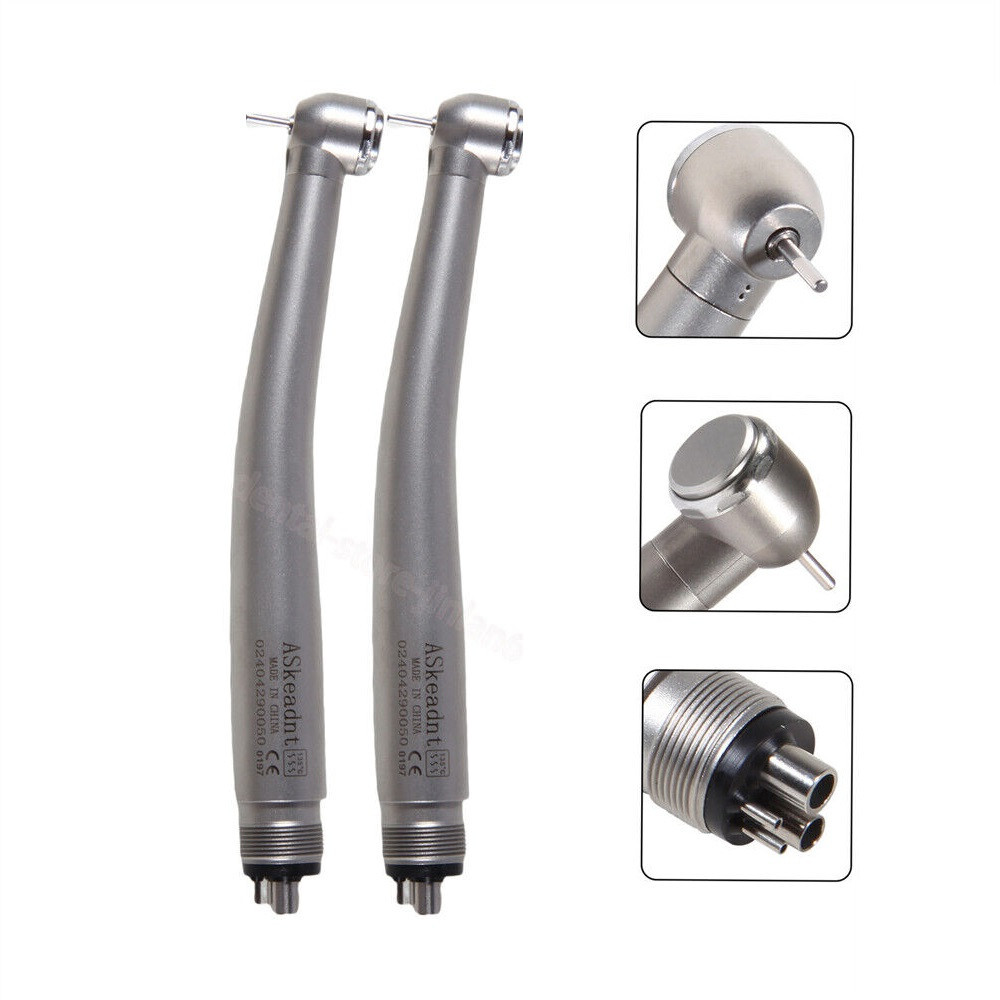 3x Dental High Speed Push Button Turbine Handpiece 4 Hole 4H Fit NSK ADA4 u