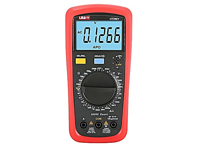 UT39E+ Digital Multimeter Illuminates VDC: 200mV,2V,20V,200V,1kV UNI-T
