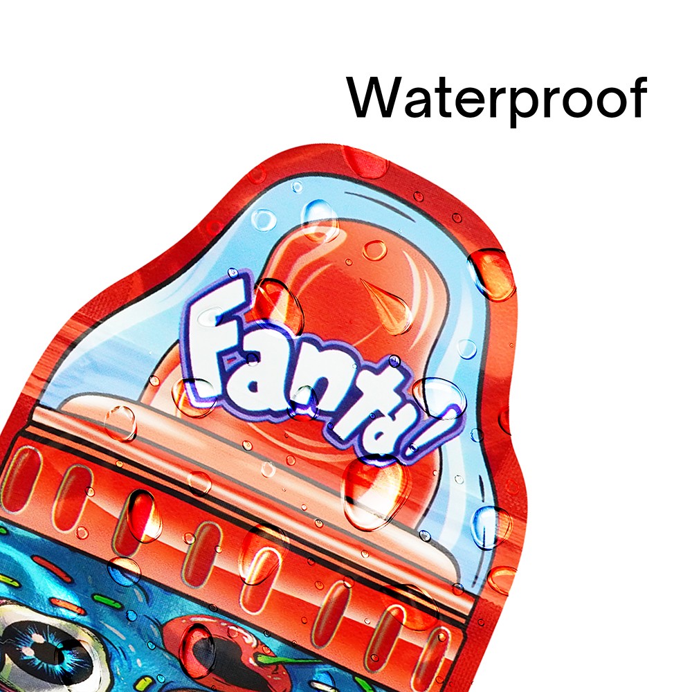 3.5g Smell Proof Mixed Holographic Mylar Bags Resealable Candy Pouches 100pcs