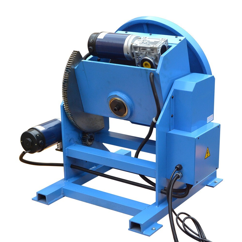 550-1100LBS Welding Positioner Turn Rotary Table Tilt 0-45-90 Degree 110V