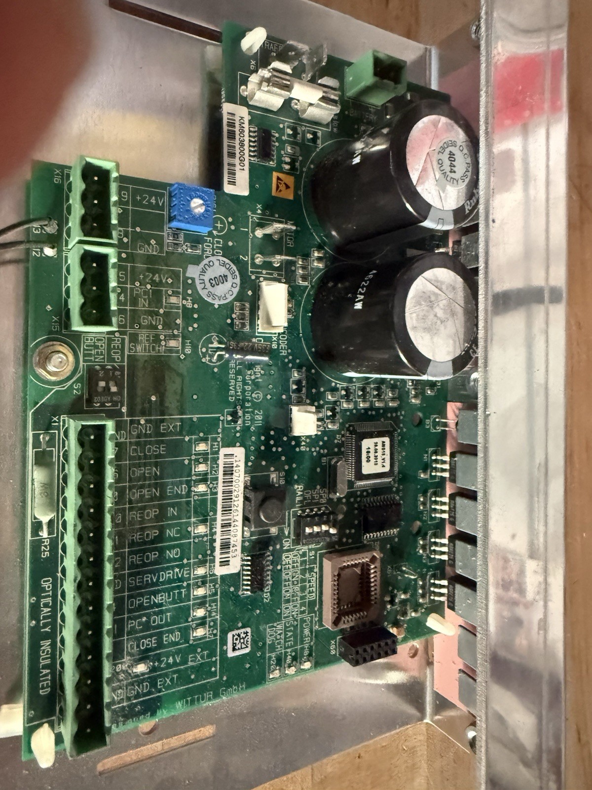 KM603800G01 24V 6.3A Control Board for Wittur Elevator Door Operator