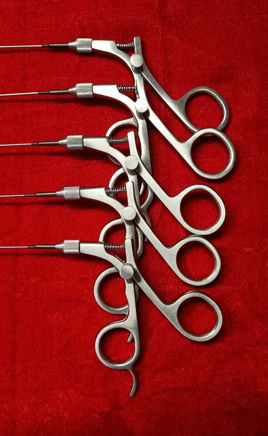 5pc-Laparoscopic Hysteroscopy Semi Rigid Scissor 5FR 40cm Surgical Instruments