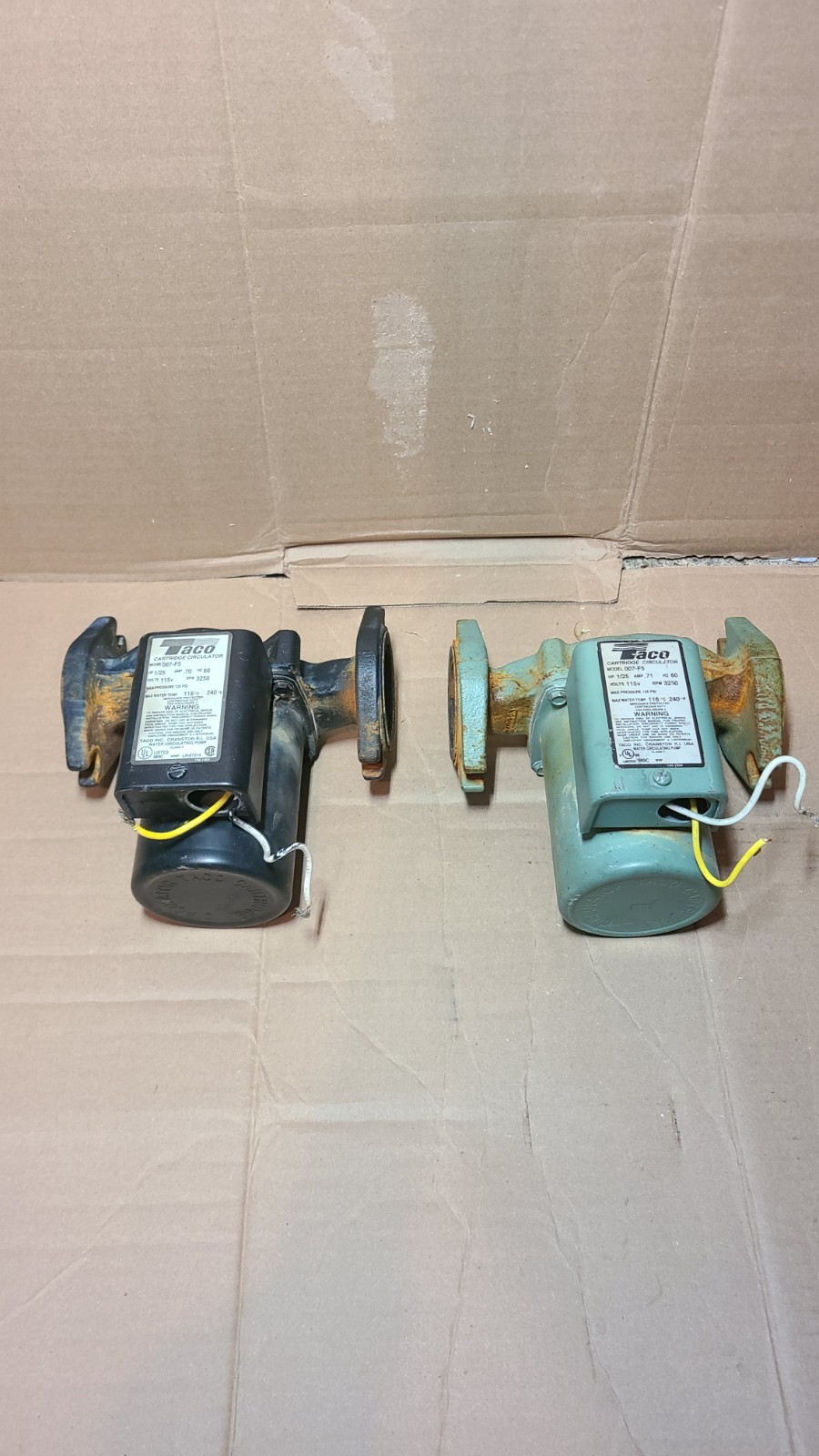 Taco 007-F5 Cast Iron Circulator, 1/25 HP