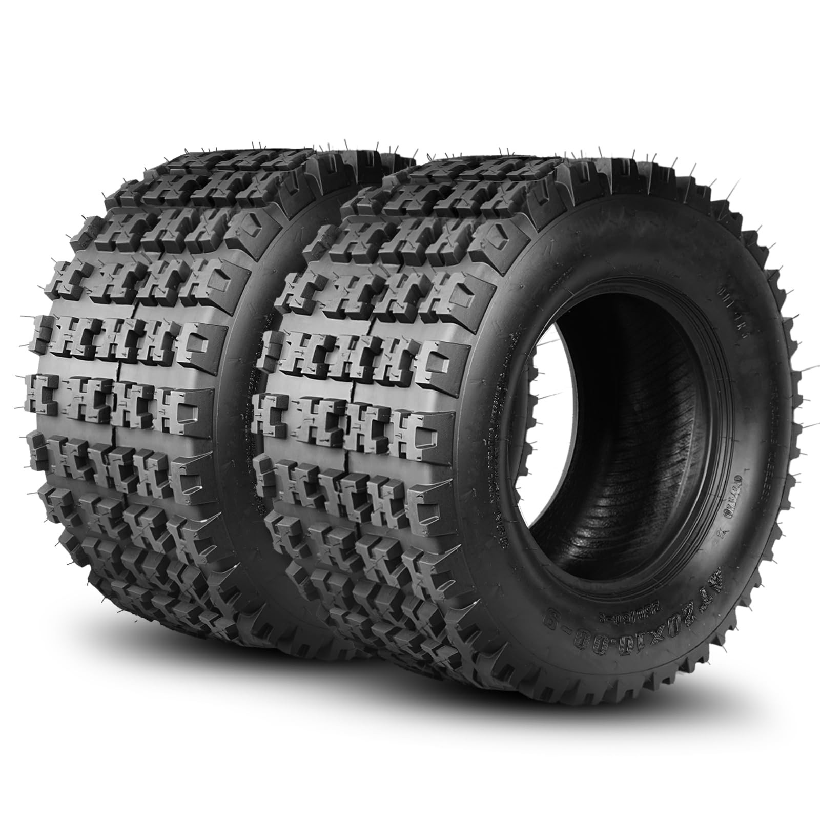 20×10-9 ATV UTV Quad Tires 4PR Tubeless Sport All Terrain Set of 2