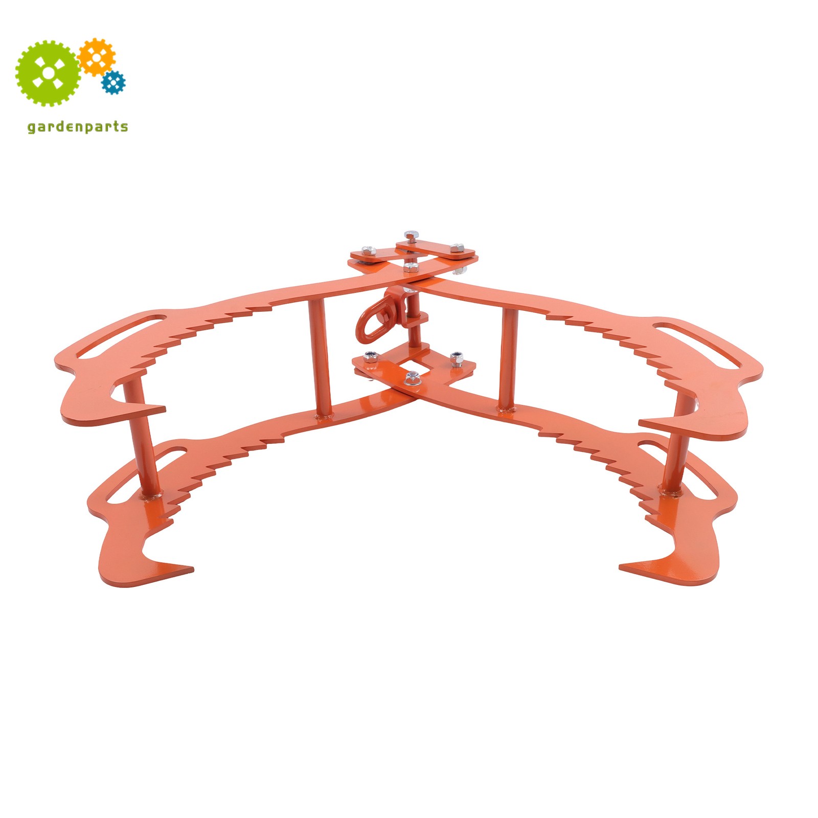 Log Lifting Tongs 36 Inch Heavy Duty Steel 4 Serrated Claw Swivel Dragging Tongs